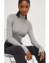 Answear Lab pulover femei culoarea gri light cu turtleneck - Pled.ro