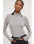 Answear Lab pulover femei culoarea gri light cu turtleneck - Pled.ro