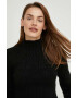 Answear Lab pulover de lana femei culoarea negru light cu turtleneck - Pled.ro