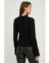 Answear Lab pulover de lana femei culoarea negru light cu turtleneck - Pled.ro