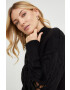 Answear Lab pulover din amestec de lana femei culoarea negru cu turtleneck - Pled.ro