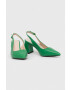 Answear Lab pumps culoarea verde - Pled.ro