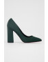 Answear Lab Pumps Colour Cherie culoarea verde cu toc drept - Pled.ro