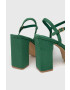 Answear Lab sandale culoarea verde - Pled.ro