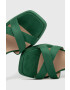 Answear Lab sandale culoarea verde - Pled.ro