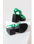 Answear Lab sandale de piele culoarea verde - Pled.ro