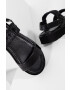 Answear Lab sandale de piele femei culoarea negru - Pled.ro