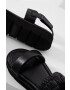 Answear Lab sandale de piele femei culoarea negru - Pled.ro