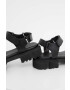 Answear Lab sandale de piele femei culoarea negru - Pled.ro