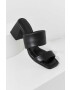 Answear Lab slapi de piele culoarea negru - Pled.ro