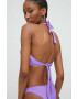 Answear Lab sutien de baie culoarea violet cupa usor rigidizata - Pled.ro