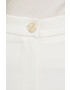 Artigli pantaloni femei culoarea bej evazati high waist - Pled.ro