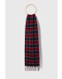 Barbour fular și mănuși Tartan Scarf & Glove Gift Set culoarea bleumarin cu model MGS0018 - Pled.ro