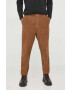 Barbour pantaloni de catifea cord culoarea maro drept - Pled.ro