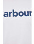 Barbour tricou din bumbac culoarea alb cu imprimeu - Pled.ro