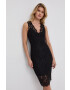 Bardot Rochie culoarea negru mini mulat - Pled.ro