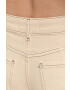 Beatrice B jeansi femei culoarea bej high waist - Pled.ro