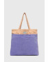 Billabong geanta de bumbac culoarea violet - Pled.ro