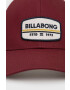 Billabong sapca culoarea bordo cu imprimeu - Pled.ro