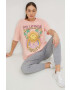 Billabong tricou din bumbac X SMILEY culoarea portocaliu - Pled.ro