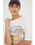 Billabong tricou din bumbac X SMILEY culoarea alb - Pled.ro