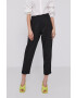 Bimba y Lola pantaloni femei culoarea negru drept high waist - Pled.ro