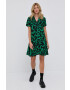 Bimba y Lola Rochie culoarea verde mini model drept - Pled.ro