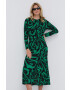 Bimba y Lola Rochie culoarea verde maxi model drept - Pled.ro