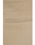 Herskind pantaloni din amestec de in culoarea bej lat high waist - Pled.ro