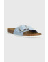 Birkenstock Papuci femei culoarea portocaliu - Pled.ro