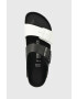 Birkenstock papuci Arizona Split femei culoarea negru 1019712 1019712-Blk/Whit - Pled.ro