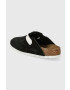 Birkenstock papuci din piele 1025937 femei culoarea negru Boston - Pled.ro