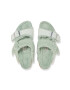 Birkenstock papuci din piele Arizona femei culoarea verde 1025539 - Pled.ro