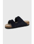 Birkenstock Papuci din piele Arizona culoarea albastru marin 1020732.Midnight-Midnight - Pled.ro