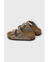 Birkenstock papuci din piele Arizona femei culoarea gri 51463.TAUP-TAUPE - Pled.ro