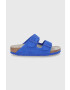 Birkenstock papuci din piele Arizona femei culoarea bej 1026174 - Pled.ro