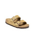 Birkenstock papuci din piele Arizona femei culoarea bej 1026174 - Pled.ro