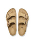 Birkenstock papuci din piele Arizona femei culoarea bej 1026174 - Pled.ro