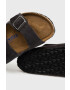 Birkenstock papuci din piele Arizona Sfb barbati culoarea gri - Pled.ro