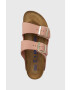 Birkenstock papuci din piele Arizona SFB femei culoarea roz 1024219 - Pled.ro