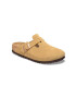 Birkenstock papuci din piele Boston femei culoarea bej 1026164 - Pled.ro