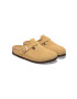 Birkenstock papuci din piele Boston femei culoarea bej 1026164 - Pled.ro