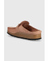 Birkenstock papuci din piele BUCKLEY femei culoarea roz 1024089 - Pled.ro