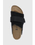 Birkenstock papuci din piele Kyoto femei culoarea negru - Pled.ro