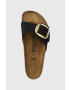 Birkenstock papuci din piele MADRID BIG BUCKLE - Pled.ro