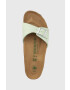 Birkenstock papuci Madrid femei culoarea verde 1024121 - Pled.ro