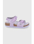 Birkenstock sandale copii culoarea violet - Pled.ro