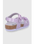 Birkenstock sandale copii culoarea violet - Pled.ro