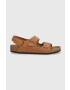 Birkenstock sandale copii culoarea maro - Pled.ro