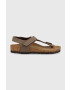 Birkenstock sandale copii Kairo culoarea maro - Pled.ro